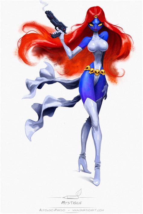 Mystique Sketch By Pardoart On DeviantArt Marvel Comics Arte Dc