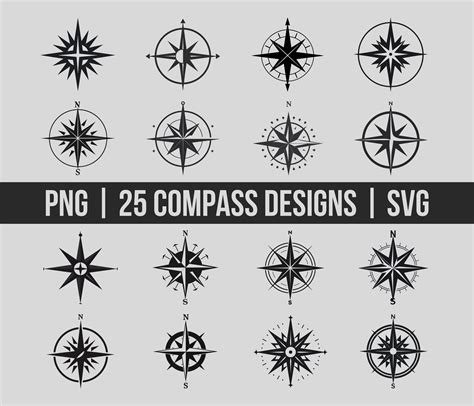 Compass Svg Nautical Compass Svg Compass Png Compass Cricut Sea Compass Compass Design