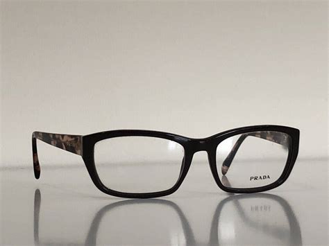 Prada Vpr O Dho O Rectangle Brown Pink Havana Eyeglasses Frame