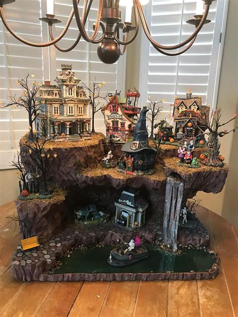 This Is A Very Detailed Halloween Village Display Platform For Your Department 56 Lemax Or