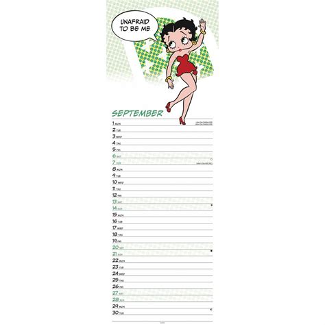 Comprar Betty Boop Calendario Slimline Orden F Cilmente En L Nea