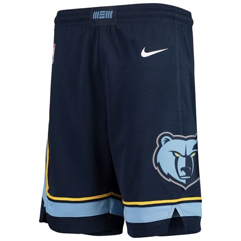 Memphis Grizzlies Nike Navy Swingman Icon Performance Shorts Maillot