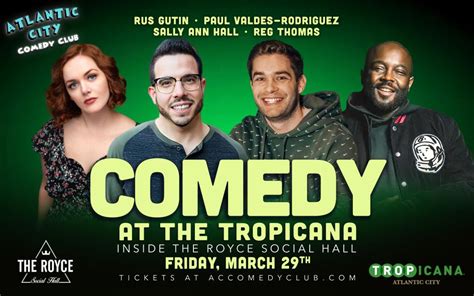 Comedy shows for March 2024 - Atlantic City Comedy Club, Atlantic City, NJ