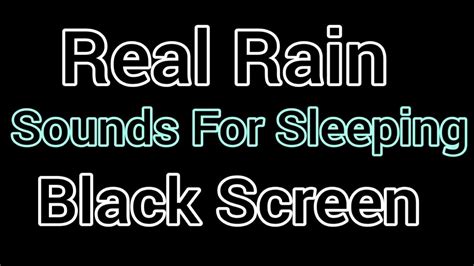 Heavy Rain Sound Black Screen Relaxing Rain Sounds Fall Asleep Faster