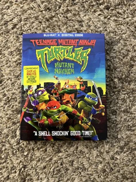 Teenage Ninja Turtles Mutant Mayhem Blu Ray Digital Code With