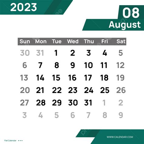 Calendario Verde Mes Agosto Im Genes Hd Png Calendario