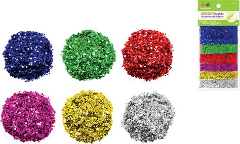 Набор блесток - 6 цветов по 2 гр. "Mini Hexagon" (Multicraft Imports ...