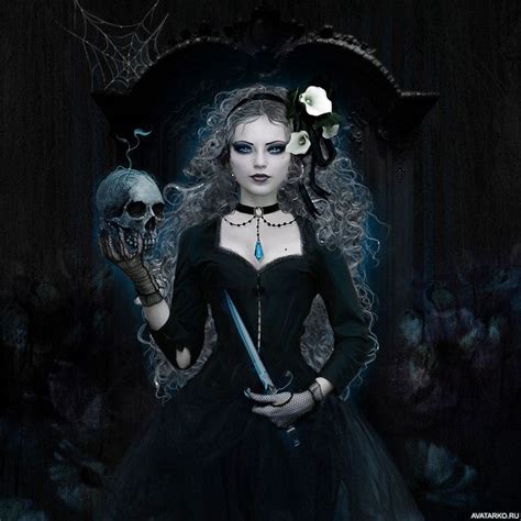 #Девушка, #Череп, #аватары, #картинки, #фото, #авы, https://avatarko.ru ...