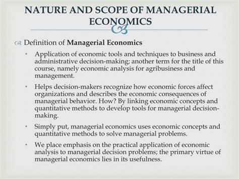 Ppt Nature And Scope Of Managerial Economics Chapter 1 Hirschey Powerpoint Presentation