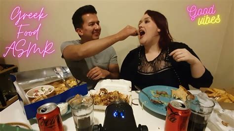 Lets Eat Yummo Greek Food Asmr Mukbang With Annie And Rohan Youtube