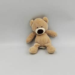 Doudou Ours Beige Nez Marron Nicotoy