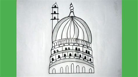 MADINA Drawing | How to Draw Madina easy drawing Tutorial ...