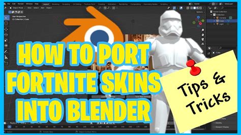 Tips And Tricks For Porting Fortnite Skins Into Blender Youtube