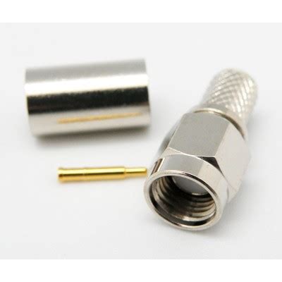 CONECTOR SMA MACHO CRIMPAR RG 174