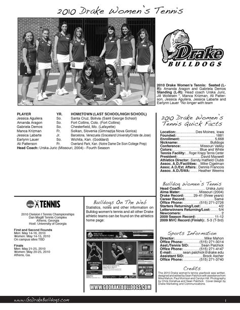 drake women's tennis by s palchick - Issuu