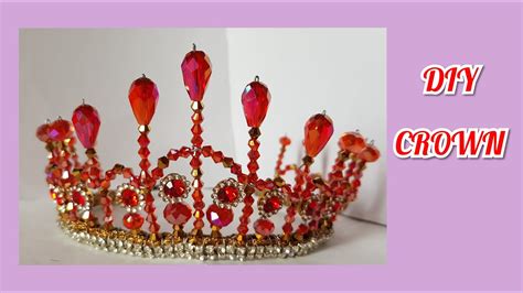 Crown Diy Beautiful And Easy Beads Work Youtube