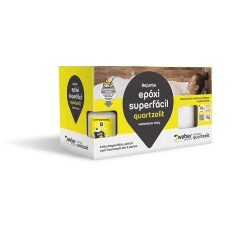 Rejunte Epóxi Superfácil 1kg Quartzolit
