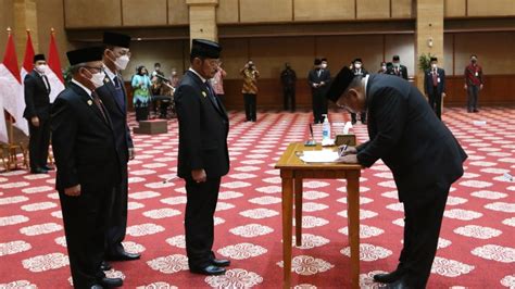 Foto Mentan SYL Lantik Andi Nur Alam Syah Jadi Dirjen Perkebunan