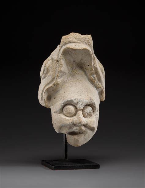 Bonhams Maya Stucco Head Late Classic Ca A D 550 950