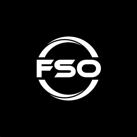 FSO letter logo design in illustration. Vector logo, calligraphy ...