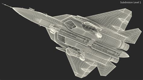 Su 57 stealth jet fighter 3D model - TurboSquid 1620879