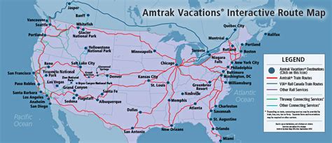 Amtrak Network Map