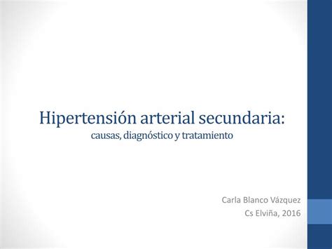 Pdf Hipertensión Arterial Secundaria ³n Hta Secundaria Pdf · Hipertensión Arterial