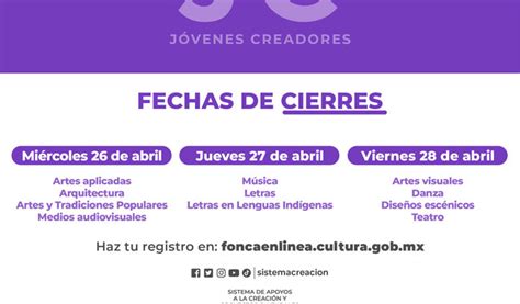 Ltimos D As Para Participar En La Convocatoria J Venes Creadores