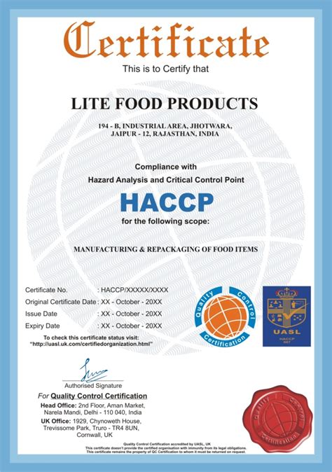 Haccp Certification