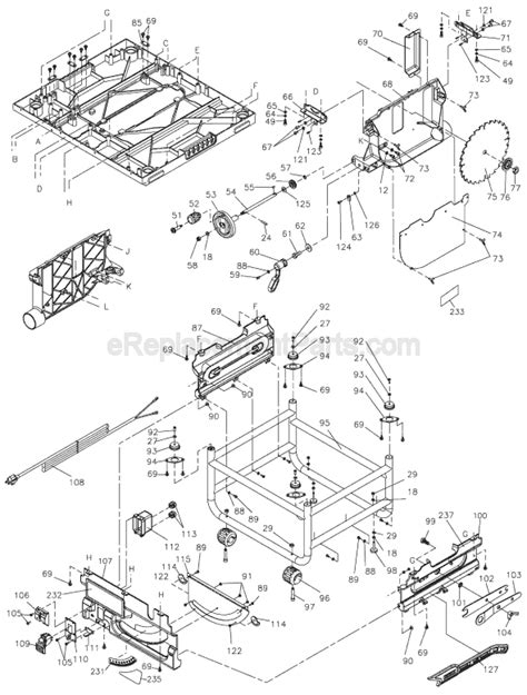 De Walt Table Saw Fence Parts