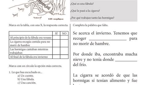 La Cigarra y la Hormiga Español Lecturas 2do grado Apoyo Primaria Hot