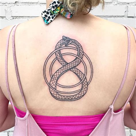 Ouroboros Tattoo On The Back TheFab20s