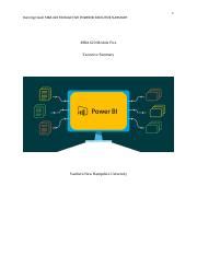 Module Five Power Bi Executive Summary Docx Running Head Mba