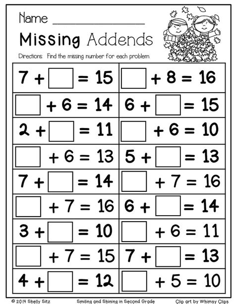 Free Math Packet Printables For Second Grade