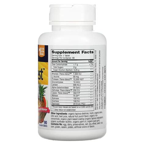 Enzymedica, Kids Digest, детские жевательные пищеварительные ферменты и ...