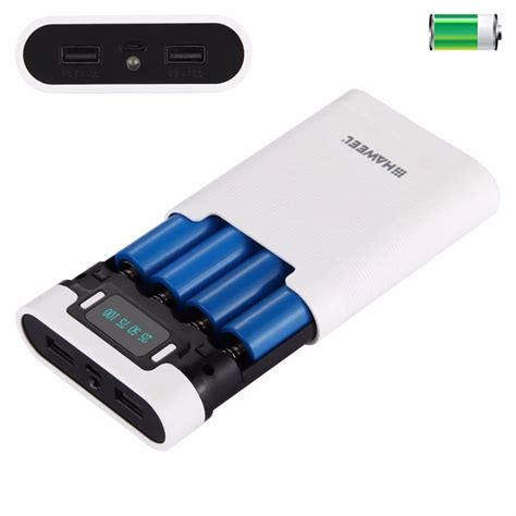 Portable 18650 Battery Charger & Dual USB Ports DIY Power Bank with ...