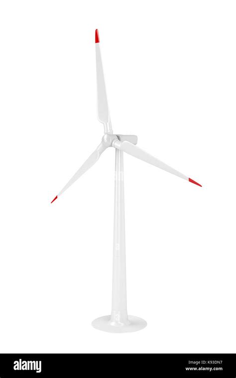 Wind Turbine Isolated On White Background Stock Photo Alamy