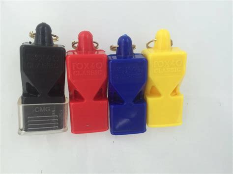 Professional Sports Referee Whistle With Lanyard China Plastic Sports