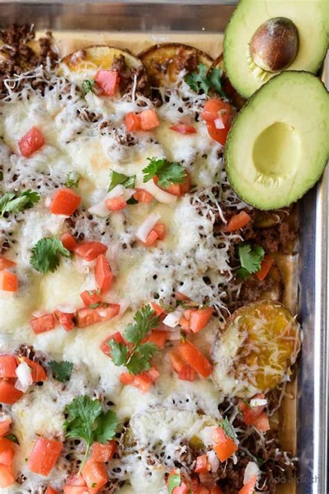 Loaded Potato Skin Nachos Recipe Add A Pinch