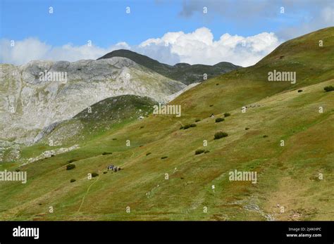 Hiking Day On Zelengora Mountain Bosnia Stock Photo Alamy