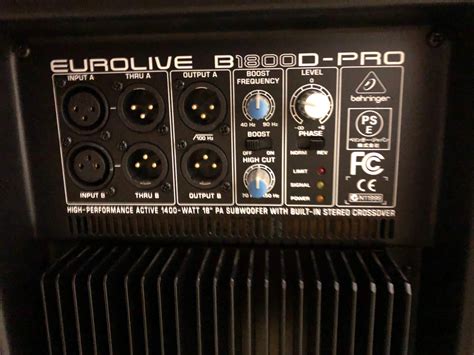 Eurolive B D Pro Behringer Eurolive B D Pro Audiofanzine