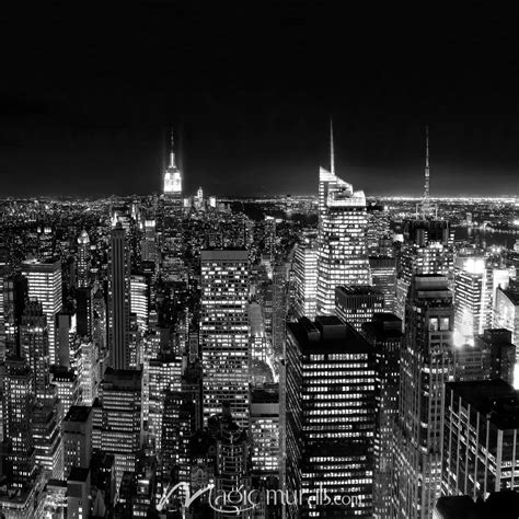 New York Cityscape Night Wallpaper Mural by Magic Murals