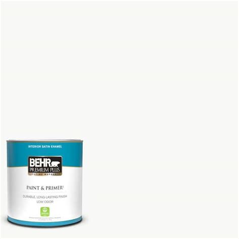 Behr Premium Plus Qt Ultra Pure White Satin Enamel Low Odor Interior