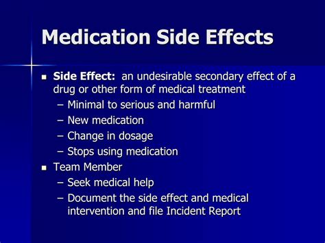 Ppt Medication Side Effects Powerpoint Presentation Free Download