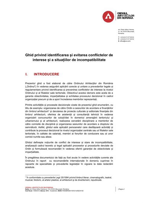 PDF Ghid privind identificarea și evitarea conflictelor de