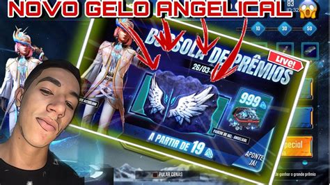 FREE FIRE AO VIVO 4V4 NOVA SKIN NOVO GELO ANGELICAL