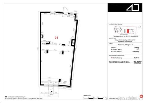 Lokale usługowe Apartamenty Targowa 10 99 35m2 Warszawa Sprzedajemy pl