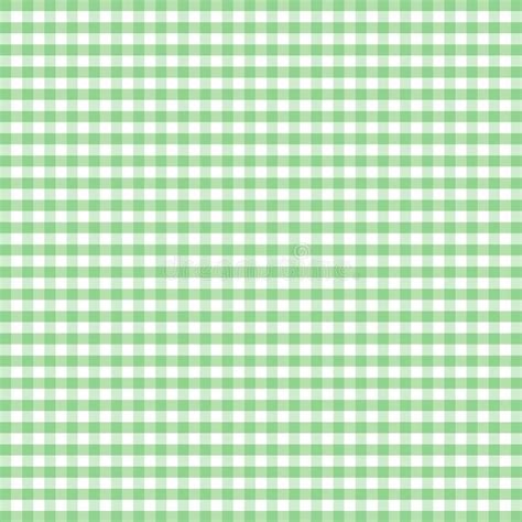 Seamless Gingham Background Pastel Green Stock Vector Illustration