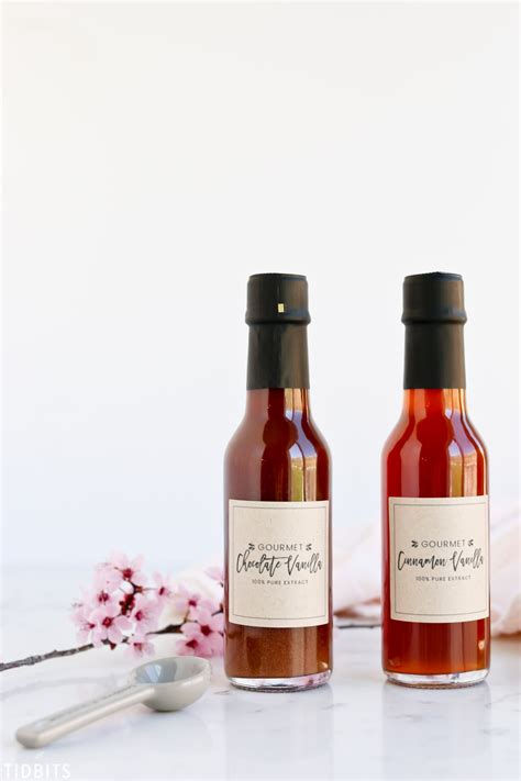 Gourmet Vanilla Extract Labels Free Printables Tidbits