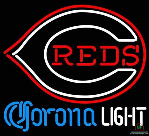 Corona Light Cincinnati Reds Neon Sign Mlb Teams Neon Light Diy Neon